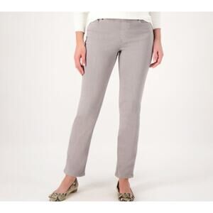 Denim & Co Soft Denim Gray Wash Size Plus 28 Straight Leg Pant A398041 NWOT